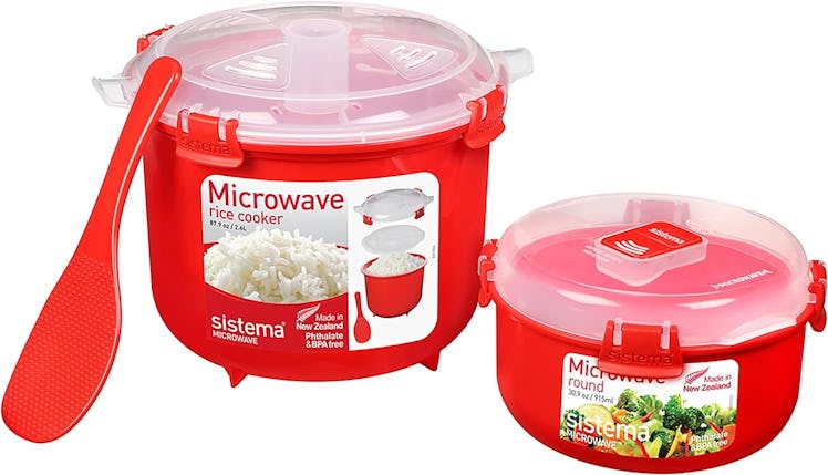 Sistema Microwave Rice Cooker and Steamer Bowl