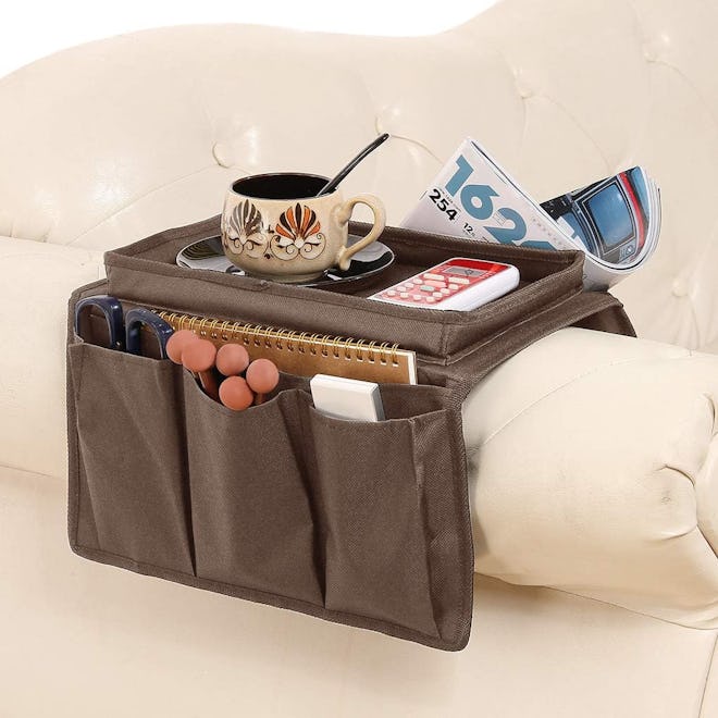 Holiberty Sofa Armrest Organizer with Cup Holder