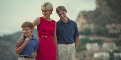 Princess Diana took her sons on holiday in 'The Crown.'