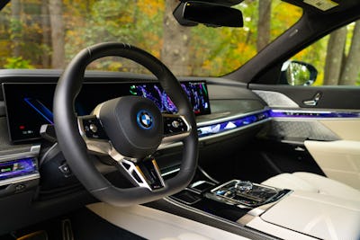 BMW i7 electric sedan interior