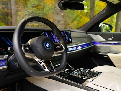 BMW i7 electric sedan interior