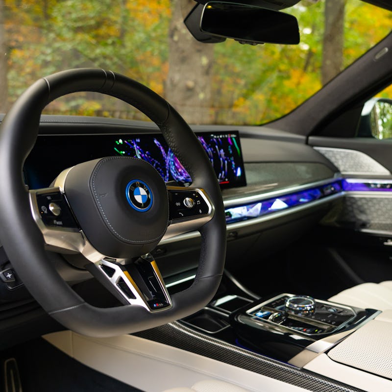 BMW i7 electric sedan interior