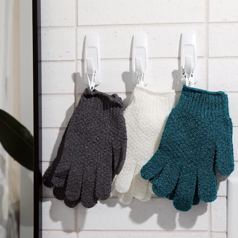 Bare Botanics Exfoliating Gloves for Shower (4-Pack)