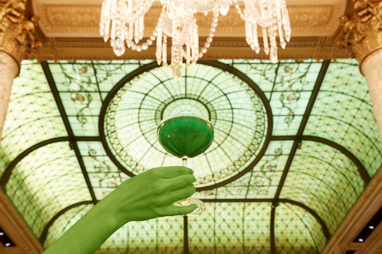 NYC's famed Plaza Hotel is serving a 'Wicked' themed cocktail and afternoon tea to celebrate the Bro...