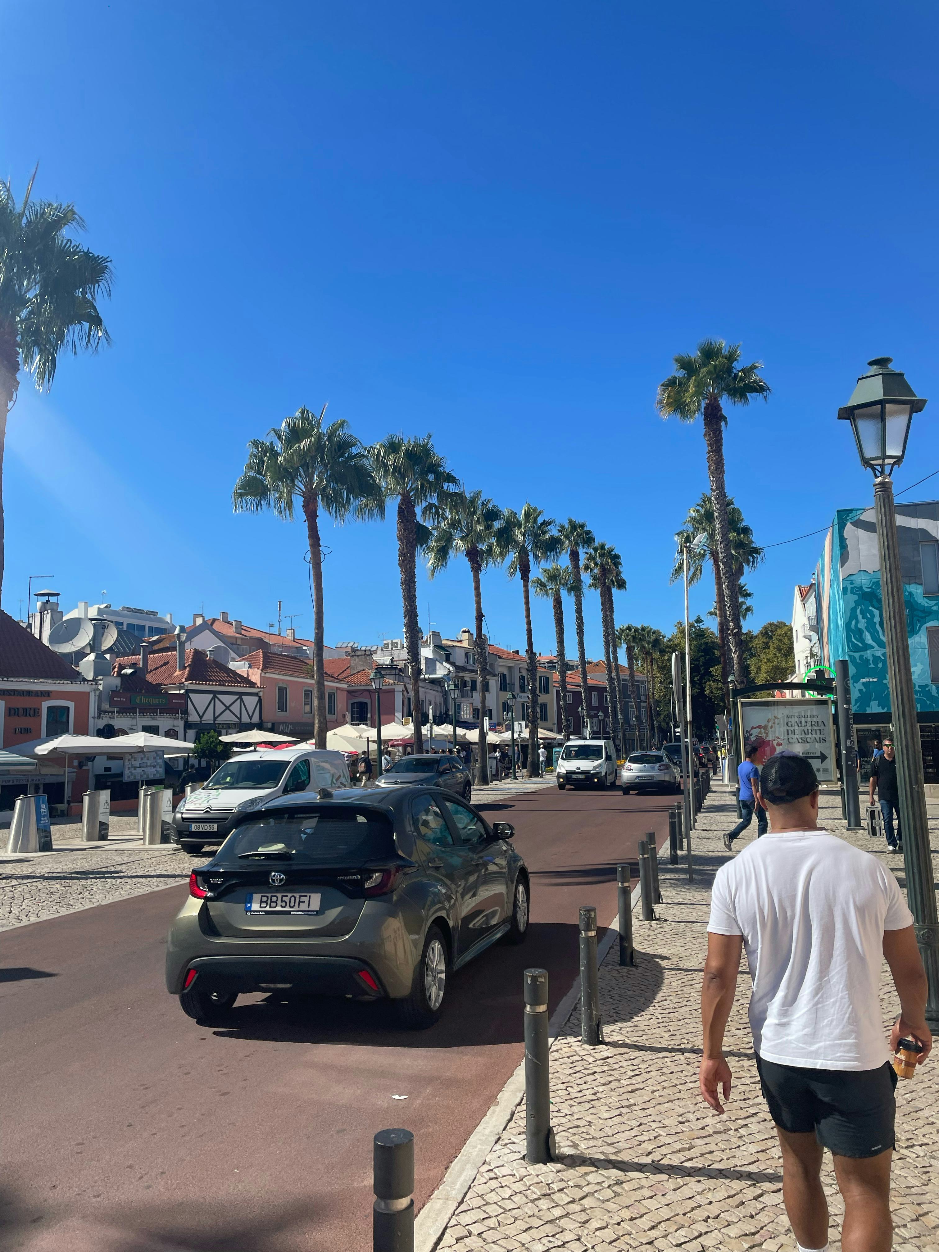 The beach town of Cascais is a perfect day trip from Lisbon, Portugal.