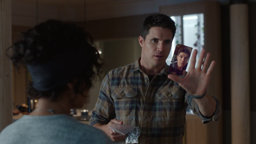 Robbie Amell (Nathan) in 'Upload' Season 3, via Prime Video's press site