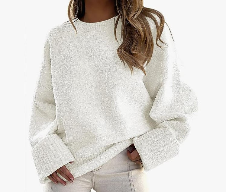 ANRABESS Oversized Crewneck Sweater