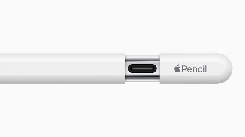 The new Apple Pencil with USB-C port.