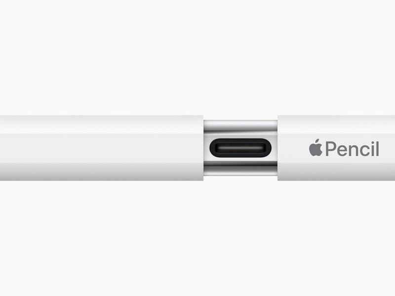 The new Apple Pencil with USB-C port.