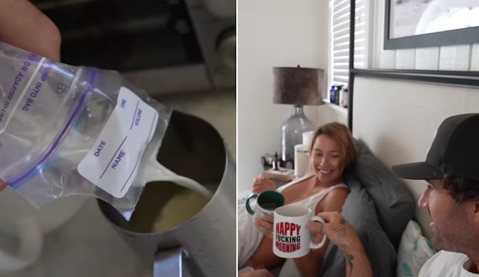 Brody Jenner shared a video of him making a breast milk latte. 