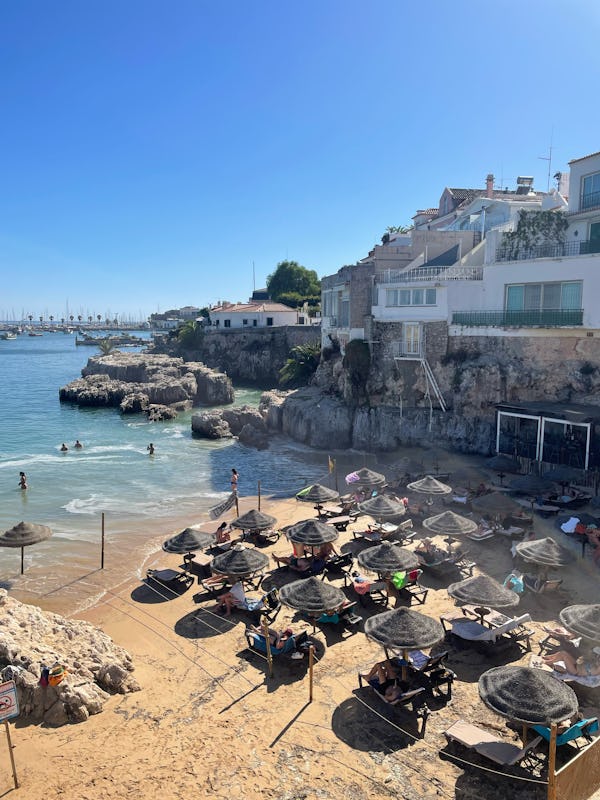 The beach town of Cascais is a perfect day trip from Lisbon, Portugal.