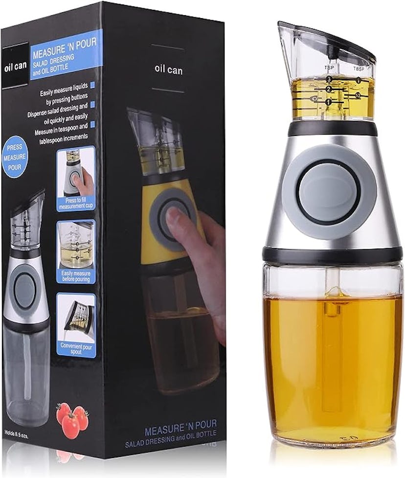 SALPPLEA Glass Oil and Vinegar Dispenser