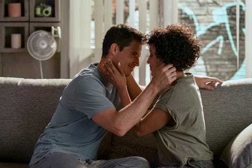 Robbie Amell (Nathan), Andy Allo (Nora) in 'Upload' Season 3, via Prime Video's press site