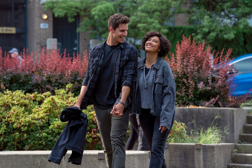 Robbie Amell (Nathan), Andy Allo (Nora) in ‘Upload’ Season 3, via Prime Video’s press site