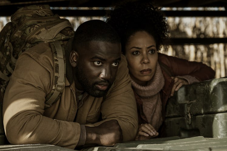Shamier Anderson and Nedra Marie Taylor in Invasion