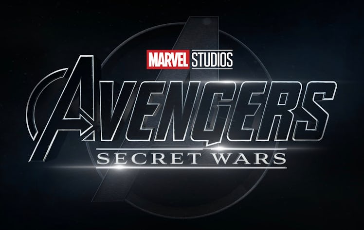 The official logo for Marvel Studios' 'Avengers: Secret Wars'