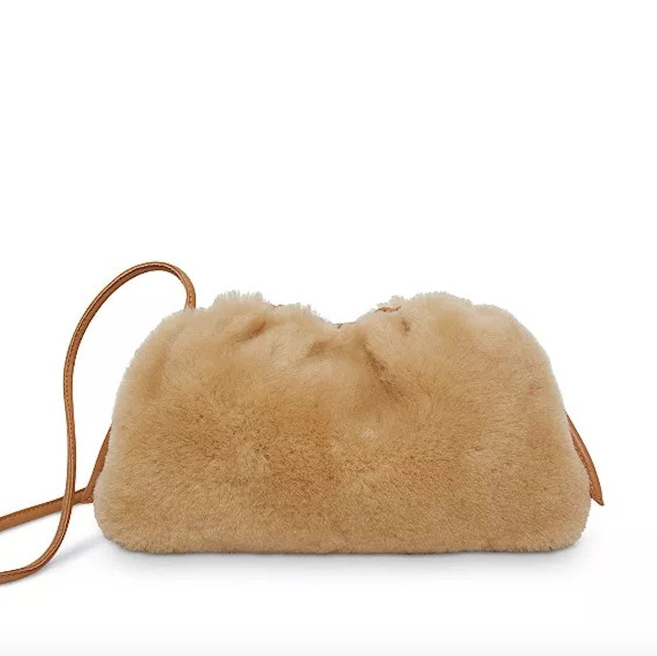 Mansur Gavriel Cloud Mini Shearling Crossbody