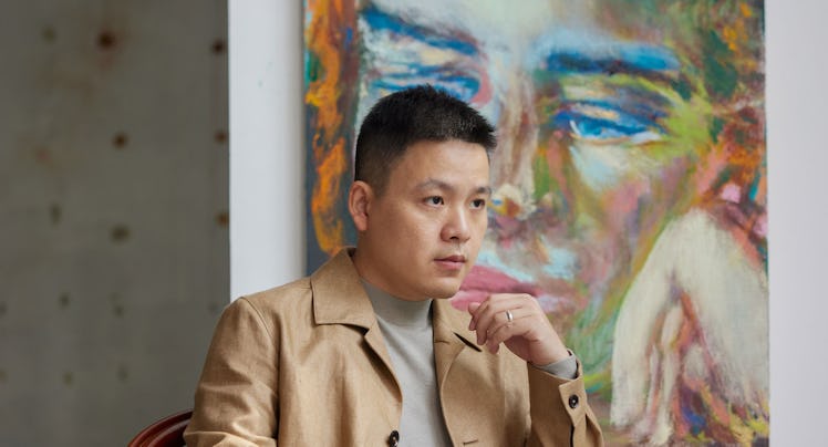 Artist Jiang Cheng in his studio in Shanghai