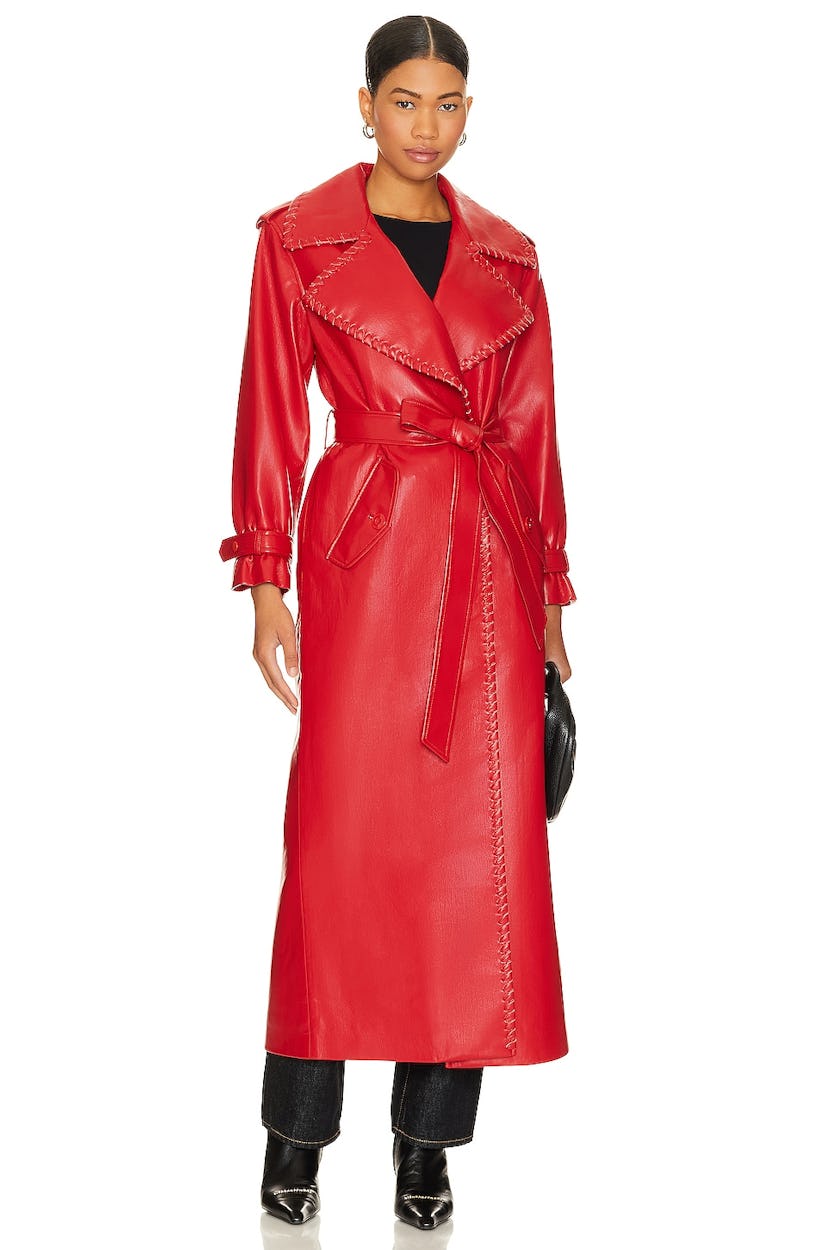 Nevada Faux Leather Trench