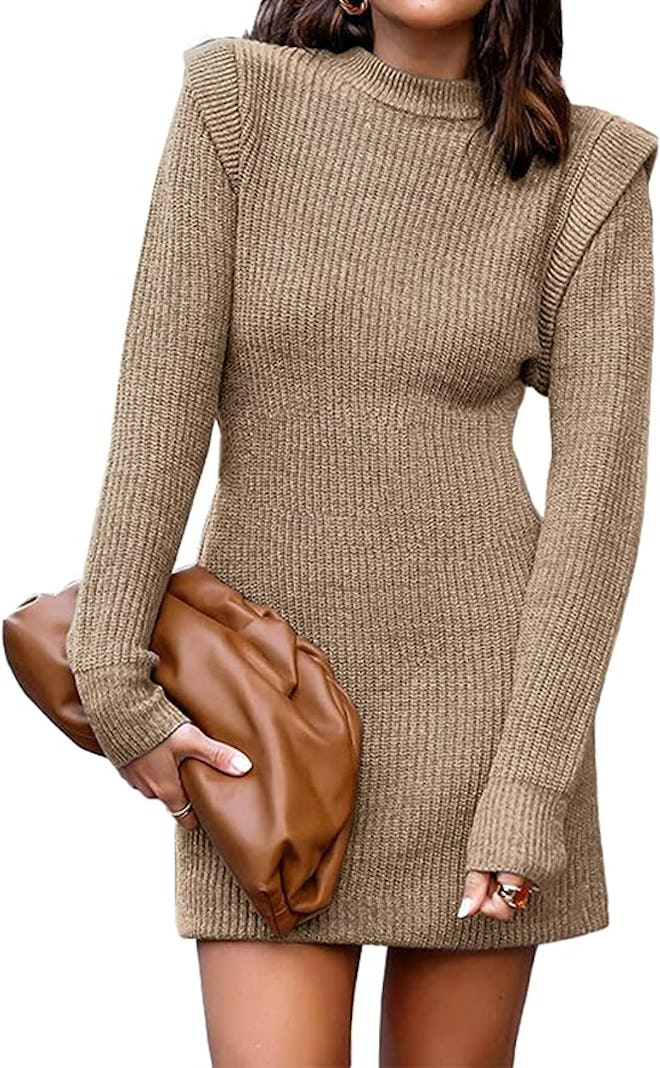 BTFBM Sweater Bodycon Short Dress