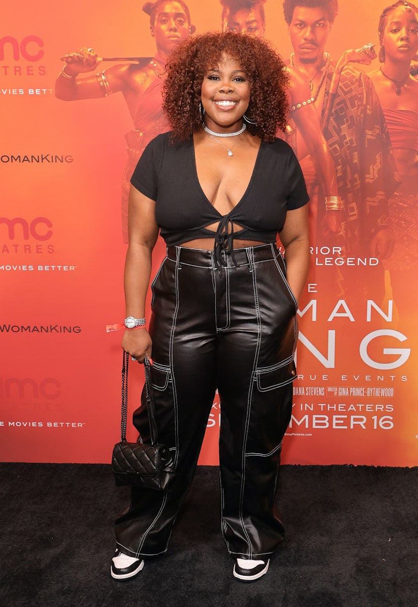 Amber Riley attends THE WOMAN KING Screening. 