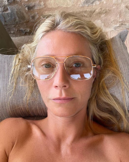 Gwyneth Paltrow's no-makeup selfie.