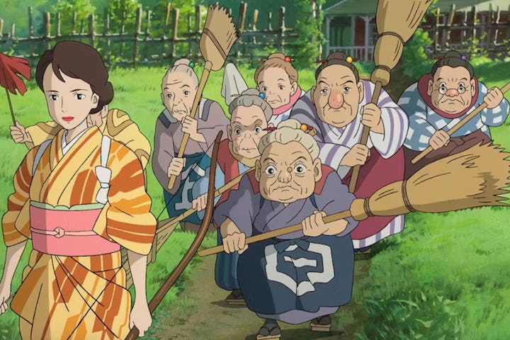 A scene from 'The Boy and the Heron.'