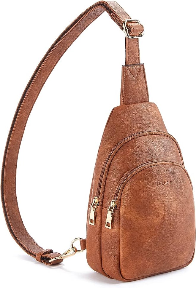 Telena Leather Crossbody Sling Bag