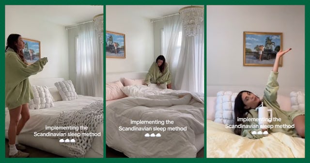 Erica Stolman Dowdy went viral on TikTok after implementing the Scandinavian sleep method in her own...