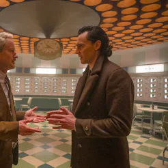 Owen Wilson and Tom Hiddleston on 'Loki.' Photo via Marvel Studios