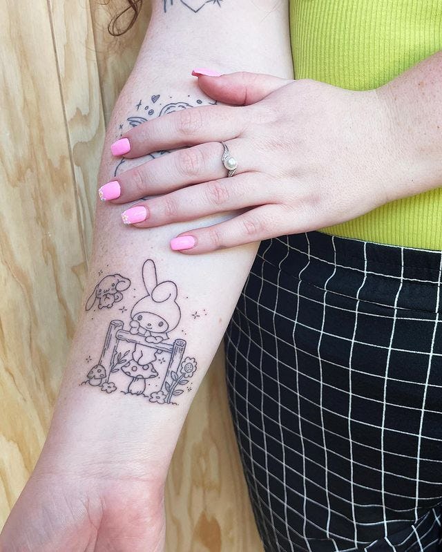 Sagittarius has the sense of humor to pull off a cartoon character tattoo.