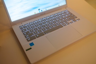The Asus Chromebook Plus CX34 has a solid keyboard and trackpad.
