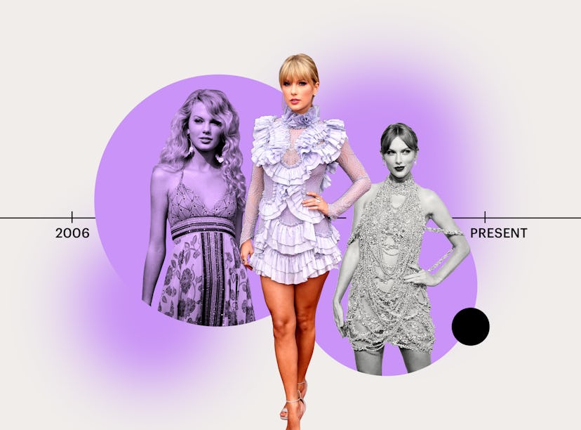 Taylor Swift's style evolution, just in time for 'Midnights' album release.