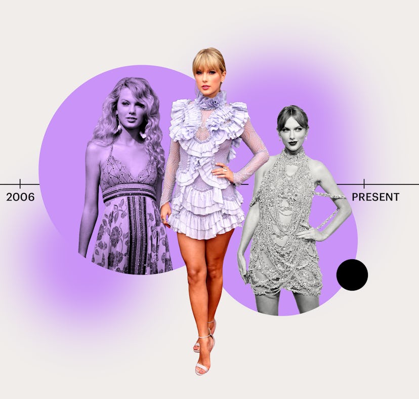 Taylor Swift's style evolution, just in time for 'Midnights' album release.