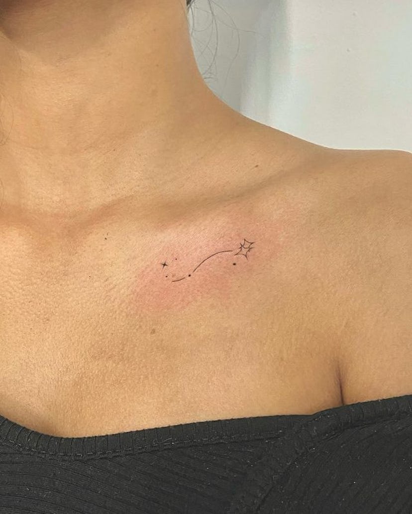 Scorpio appreciates celestial tattoos.