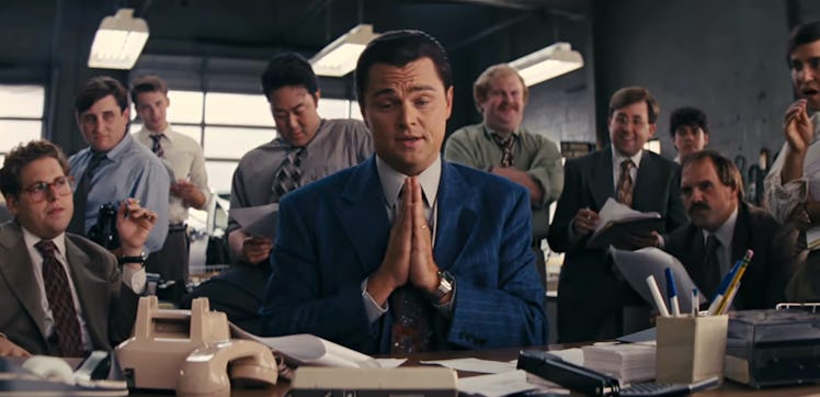 Leonardo DiCaprio as Jordan Belfort in 'The Wolf of Wall Street'
