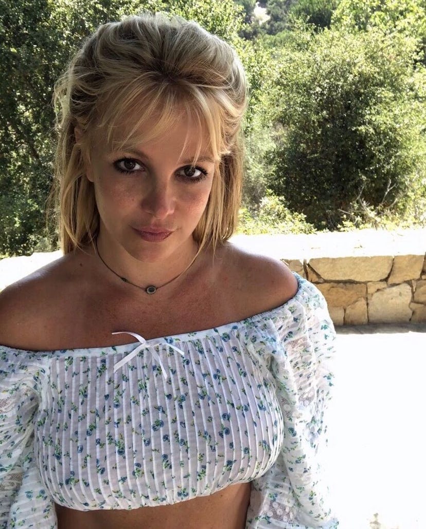 Britney spears wispy baby bangs