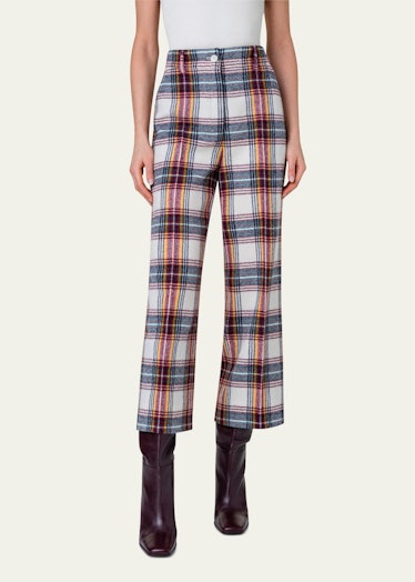 Chiara Tartan Check Flannel Pants