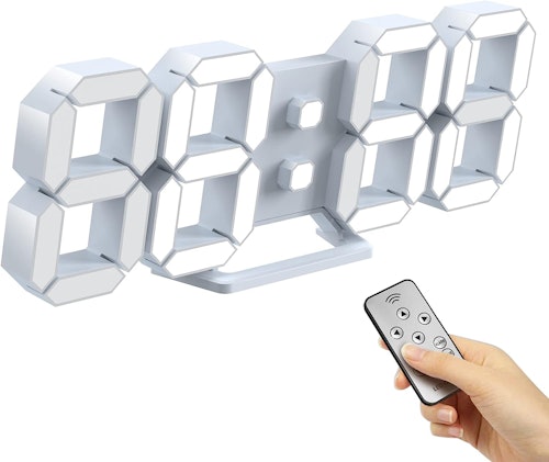 KWYDYP 3D LED Desk Digital Wall Alarm Clock