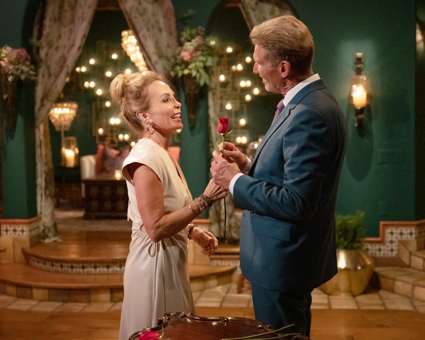 April and Gerry on 'The Golden Bachelor.' Photo via ABC