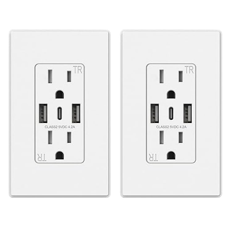 ELEGRP USB Wall Outlets (2-Pack)
