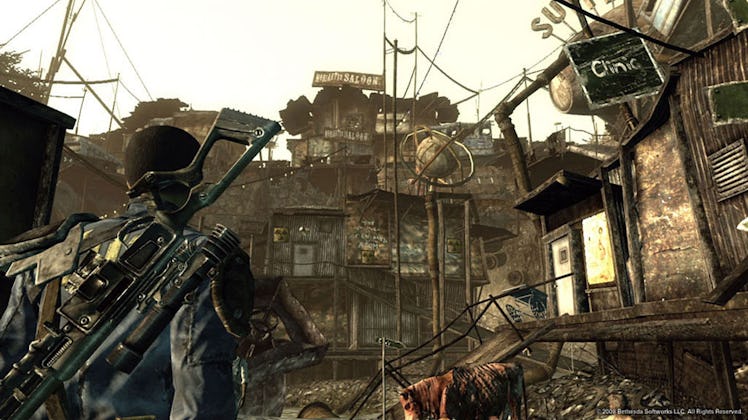 Screenshot from Fallout 3 of Megaton