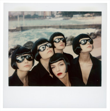 Helmut Newton, Italian Vogue, Monte Carlo, 2003. Polaroid.