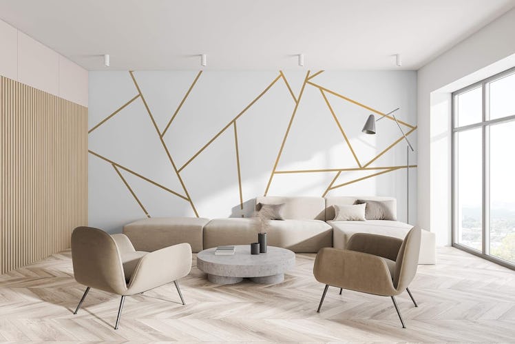 Murwall Peel and Stick Gold Wall Decal (18 Pieces)