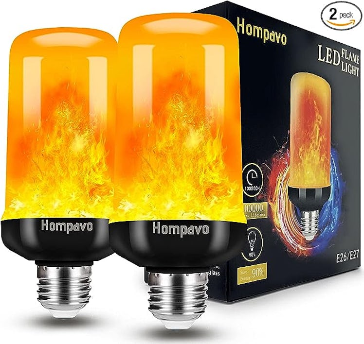Hompavo LED Flame Light Bulbs (2-Pack)