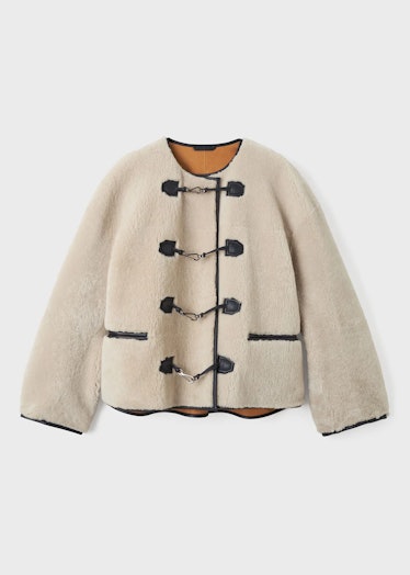 Toteme Teddy Shearling Clasp Jacket 