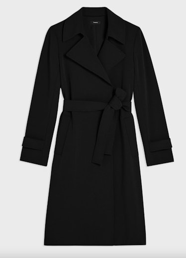 Theory Black Trench Coat