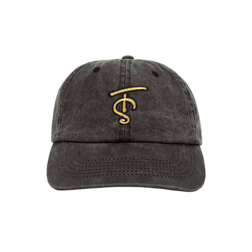 TS Washed Black Dad Hat