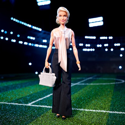 The Rebecca doll from the Ted Lasso Barbie collection