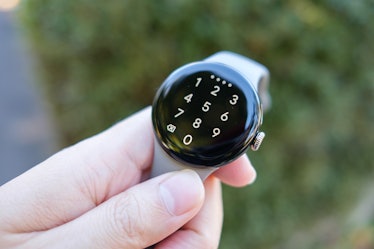 Google Pixel Watch 2 PIN screen.